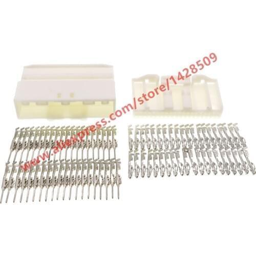 10 Sets 40 Pin Female Male Automotive Connector Wire Cable Connectors With Terminals For Nissan 1674312-1 1318389-1