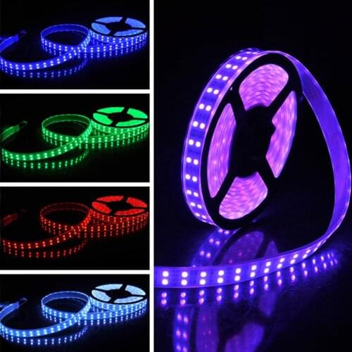 5M 3528/5050 SMD RGB White Waterproof Double Row LED Flexible Strip Light 240led/M 120led/M IP20/IP67 Tape Strip DC 12V