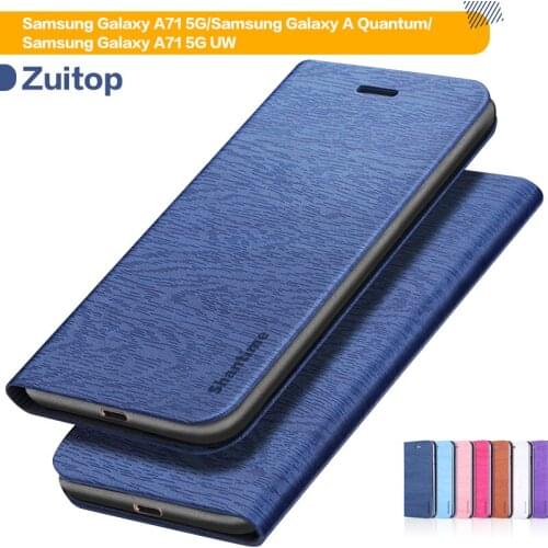 PU Leather Case For Samsung Galaxy A71 5G A71 5G UW Flip Case For Samsung Galaxy A Quantum Wallet Case Soft Silicone Back Cover