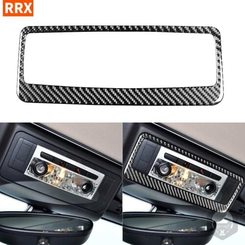 For BMW Z4 E89 2009-2016 Black Carbon Fiber Stickers Reading Light Frame Protection Trim Styling Interiors Car Accessories