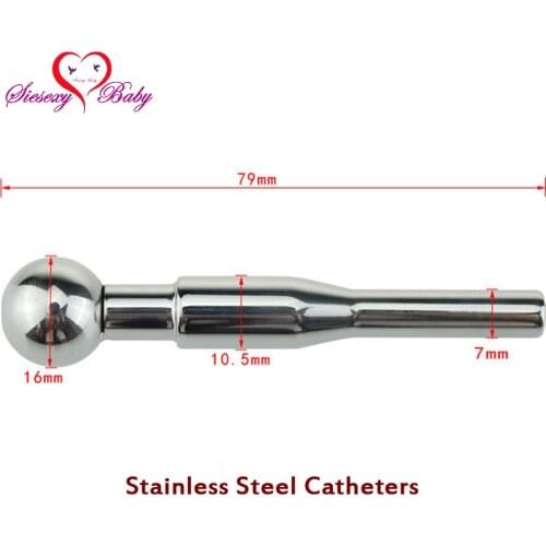 DA-035 7*79mm Sex Fetish Hollow Stainless Steel Penis Plug Urethral Dilators Catheters sounds Prince Stretching Sex Toys for Men