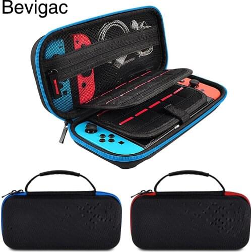 Bevigac Travel Carrying Protective Case Storage Pouch Bag with 20 Game Card Slot for Nintendo Nintend Switch Console Accessories