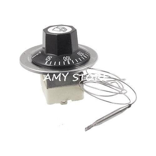 Electric Oven 50-300C N.C Temperature Capillary Thermostat 220V 16A w 56mm Probe