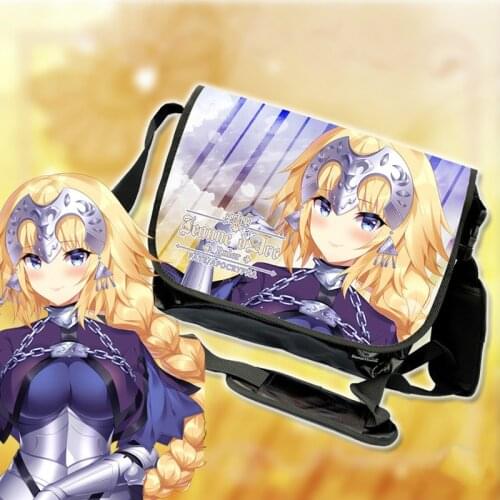 FGO Fate Grand Order Saber Cosplay Canvas Students School Unisex Bags Crossbody Messenger Shoulder Bookbag Fashion Travel Gifts