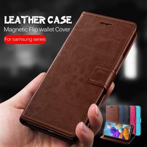 For samsung a21 case leather flip wallet case For samsung galaxy a51 a71 a10 a20 a30 a40 a50 a 21s 51 Magnetic phone cover coque