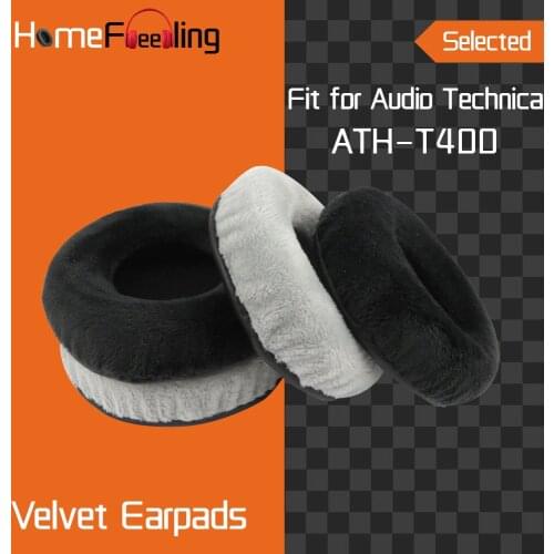 Homefeeling Earpads for Audio Technica ATH T400 Headphones Earpad Cushions Covers Velvet Ear Pad Replacement