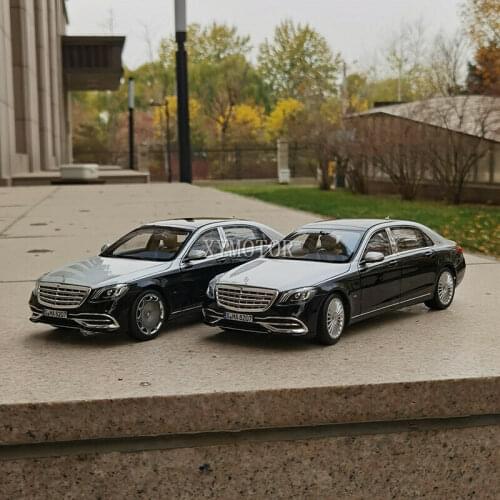 1/18 Norev For Benz Maybach S650 2018 Diecast Model Car Toys Boys Gifts Collection Display Black/Black Silver/BrownGold Metal