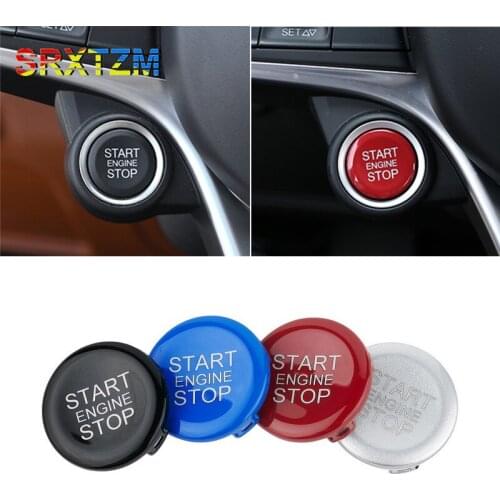 Start Stop Engine Button Cover Trim For Alfa Romeo Giulia Stelvio Car Styling Accessories
