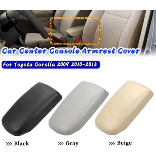 1 Pc Black/Beige/Gray Car Center Console Armrest Cover Latch Lid Arm Rest Fit For Toyota Corolla 2009 2010-2013 Replacement Part