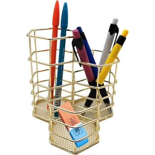 Hollow Pen Pencil Holder Cosmetic Brush Storage Rack Storage Box Desktop Organizer Storage Box Stationery Decoration