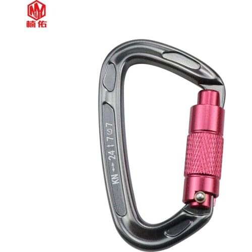 Portable Automatic Main lock Descending Descending Device Rock Climbing Carabiner Aviation Aluminum Rock Climbing Main Lock