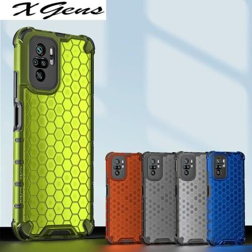 Shockproof Case for Redmi Note 10 Pro Max 9 9T 8 8T Honeycomb Phone Cover for Xiaomi POCO X3 NFC M3 Mi 11 Ultra 11i F3