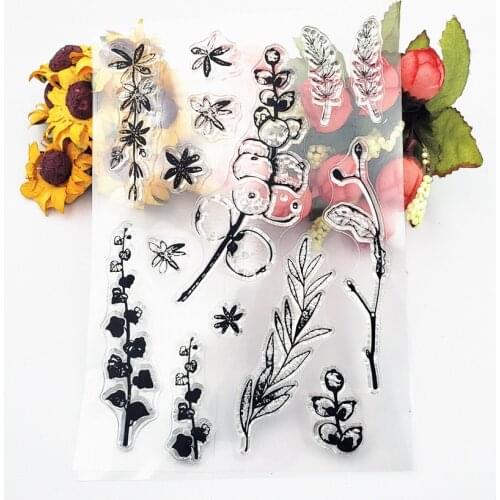 PANFELOU 11*16cm fruit branches Transparent Silicone Rubber Clear Stamps cartoon for Scrapbooking/DIY Easter wedding album