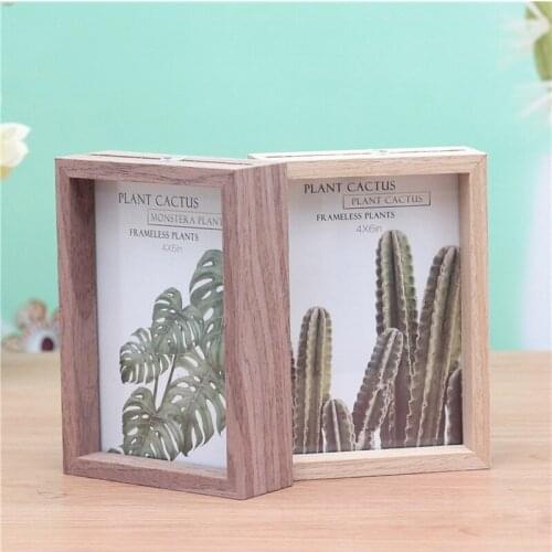 Natural Wood Frame For Canvas Painting Photo Frame Wedding Couple Pictures Frames Vintage Home Display Decor Wall Mounting