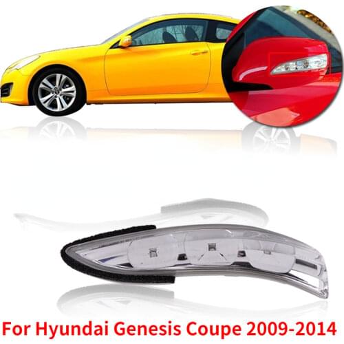 Kamshing For Hyundai Genesis Coupe 2009-2014 Rearview Mirror LED Light Side Mirror Blinks Indicator Light 87613 2M000 876142M000