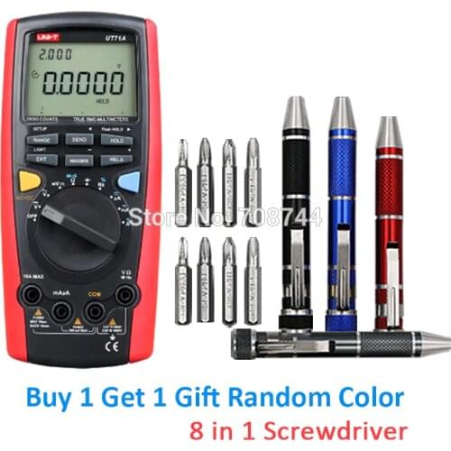 Volt Ampere Ohm Capacitance Temperature Meter UNI-T UT71C Intelligent LCD Digital Multimeter