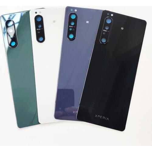 Xperia 1 ii High-quality Glass Battery Door For Sony Xperia 1 II Back Glass Housing Cover Repair Parts With Camera Lens