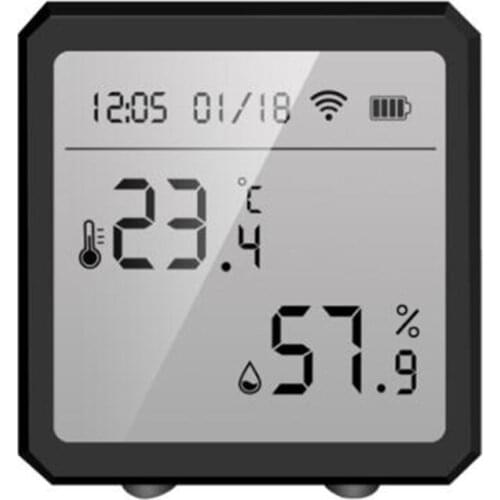 WIFI Temperature And Humidity Sensor Indoor Hygrometer Thermometer With LCD Display Work With TUYA APP Control