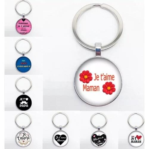 I Love You Dad And Mom Text Keychain Mom And Dad Are Superhero Keychain FatherS Day MotherS Day Gift