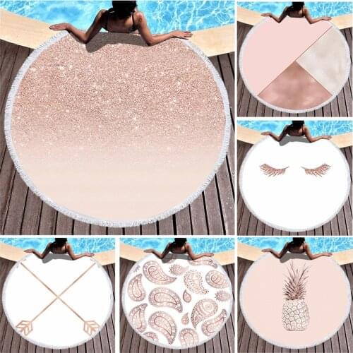 Golden geometric striped pineapple Fringed beach towel Towels Large beach towel Bath towel Bath towels microfiber towel For home