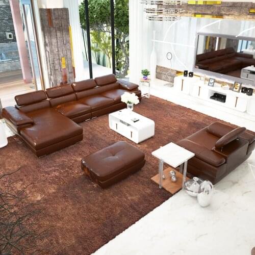 1 seat +3 seat+lounge/1 set) L shaple simple modern sofa for small living room #CE-K13