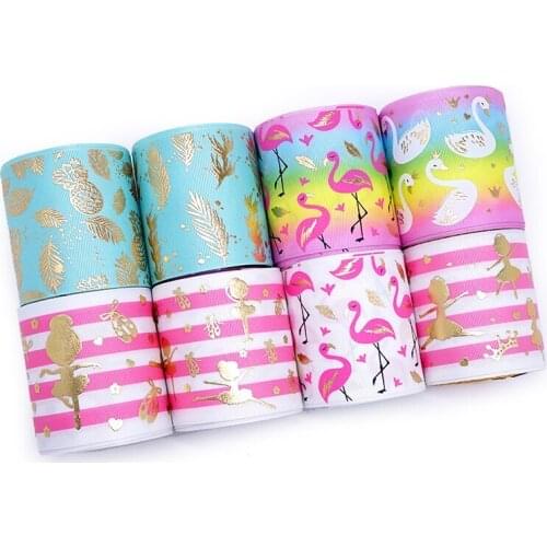 3 inch 75 mm printed foil ribbon 50 yard