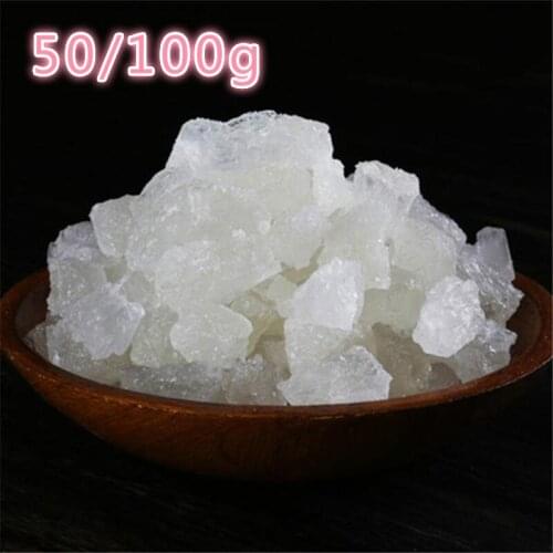 50-100g/pack,silver loose-packed alum mineral crystal solid antiperspirant deodorant absorbent absorber smelly feet foot remover