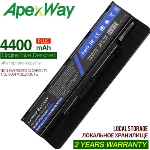 ApexWay 4400mAh a32n1405 laptop battery for Asus A32NI405 G551 G551J G551JK G551JM G58JM A32LI9H G771J G771JK G771JM G771JW