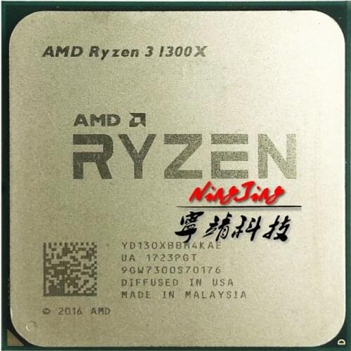 AMD Ryzen 3 1300X R3 1300X 3.5 GHz Quad-Core Quad-Thread CPU Processor YD130XBBM4KAE Socket AM4