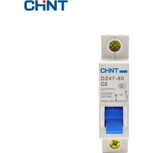 CHINT Miniature Circuit Breakers For Household Protection Breaker Switch DZ47-60 C3 1P 3A