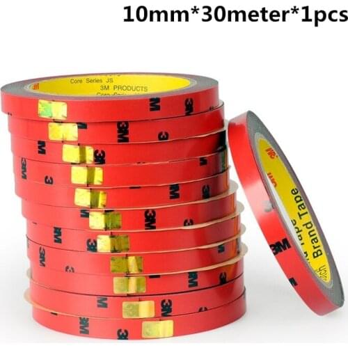 1pcs 3M double-sided adhesive ultra-thin foam sponge waterproof car with high temperature 10mm * 30meter