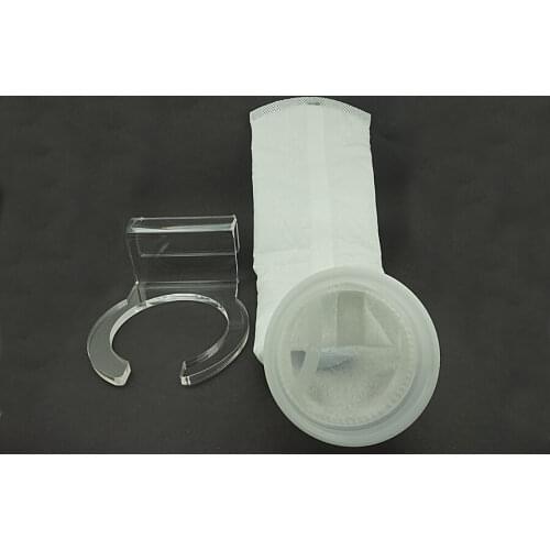 Filter Sock Bag Holder Suck Replacement 4" 150 Micron Sump Aquarium Reef Tank