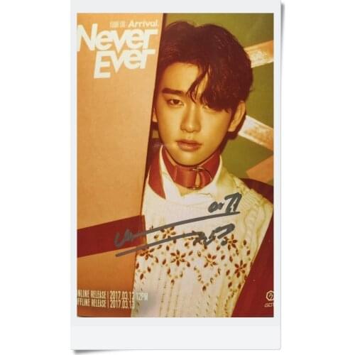 GOT7 GOT 7 Junior Jr. autographed signed photo FLIGHT LOG:ARRIVAL 6 inches new korean freeshipping 03.2017