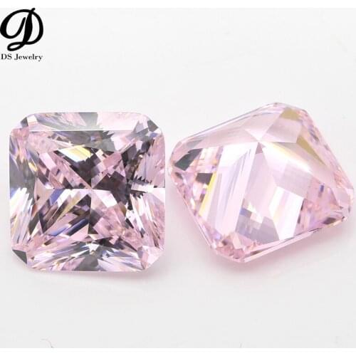 5A Quality Wholesale Price Synthetic Cubic Zirconia Radiant cut Square Loose Gemstone For Female Jewelry