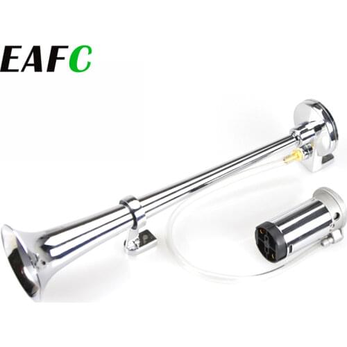 Universal 17inch 150DB Loud Car Air Horn 12V/24V 180 Hertz Single Trumpet Compressor Bocina for Trucks Cars Automobiles
