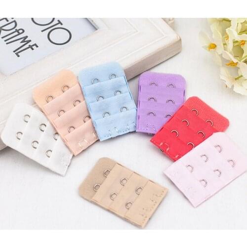 5pcs Bra Extenders Strap Buckle Extension 3 Rows 2 Hooks Clasp Straps Women Bra Strap Extender Sewing Intimates Accessories