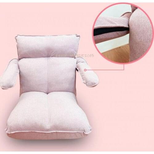 Lazy sofa tatami single small sofa folding bedroom bed nursing seat balcony bay window back chair