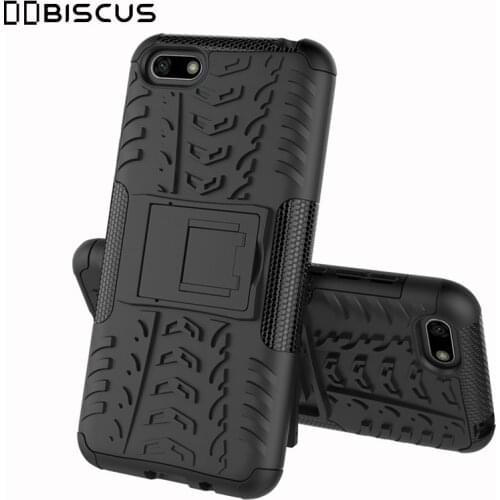 For Huawei Y5 Prime 2018 DRA-LX2 Y5 Lite DRA-LX5 Y 5 2018 DRA-L21 Case Heavy Duty Armor Hard Plastic Soft Silicone Stand Cover
