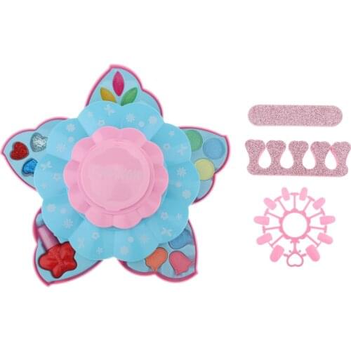 Salon Easy to Clean Princess Girls Real Makeup Set Box Make Up Gift New