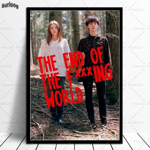 Wall Art Poster The End of the Fing World Retro Pictures Prints Canvas Painting for Living Room Home Decor