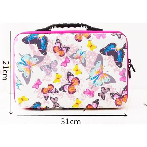 New 60 Bottles Diamond Painting Accessories Container Storage Bag Box Carry Case 5D Butterfly Diamond Embroidery Tools Handbag