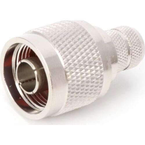 1 Set N Type Crimp Plug RF Connector Coaxial Converter Adapter For LMR400 RG8 Cable