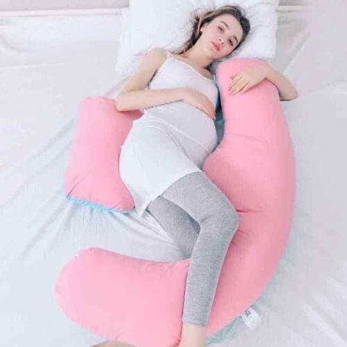Waist Pillow for Pregnant Women Removable Washable Multifunctional U-shaped Pillow Side Sleeping Large Pillow Abdomen Support