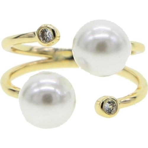 Adjustable size Mini Small Natural Freshwater Pearl Rings for Women Jewelry for Women 2020 Fashion Gift