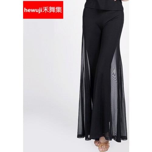 Modern Dance Trousers Lady Wide Leg Dancing Practice Pant Adult Summer National Standard Dance Trousers Square Dance Pants B6860