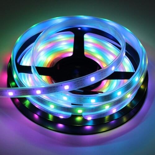 5meters DC5V 30LED/M WS2812b led strip 30IC/M SMD5050 led, IP67 waterproof