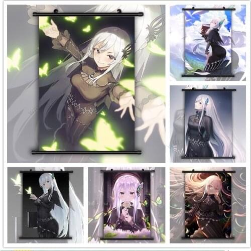 WTQ Canvas Painting Re Zero Kara Hajimeru Isekai Seikatsu Echidna Anime Posters Wall Decor Wall Art Picture Room Decor Home Deco