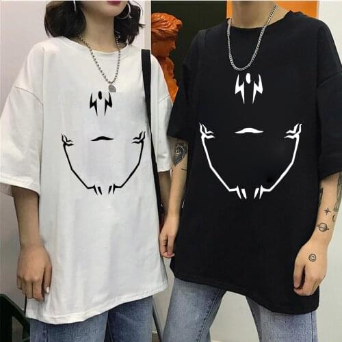 Funny Jujutsu Kaisen T Shirt Women Men Japanese Anime Ryomen Sukuna Tshirt Hip Hop Top Tees