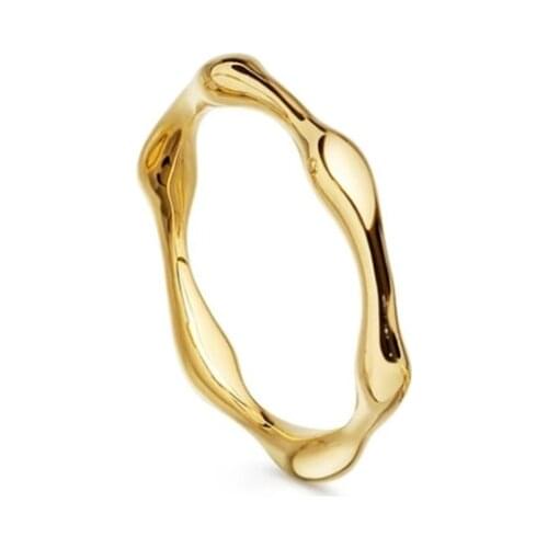 CANNER Fashion Waves European American Ring 925 Sterling Silver Anillos Rings For Women Luxury Fine Jewelry Wedding Rings Bague