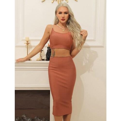 Women Bandage Dress Bodycon Sexy Spaghetti Strap Backless Elegant Sleeveless Club Celebrity Runway Evening Party Long Dresses